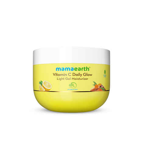 Buy Mamaearth Vitamin C Daily Glow Light Gel Moisturizer with Vit C & Turmeric for Skin Brightening 200 gm |Long-lasting, Nonsticky Hydration | Oilfree, Lightweight &Quick-absorbing |Free from HarmfulChemicals - Purplle