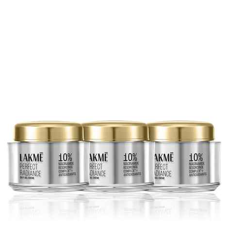 Buy Lakme Perfect Radiance Day Gel Creme with 10% Niacinamide Resorcinol Complex & Antioxidants 28 gm (Pack of 3) - Purplle