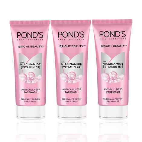 Buy Ponds Bright Beauty ANTI - DULLNESS Face Wash (100 gm) (Pack of 3) - Purplle