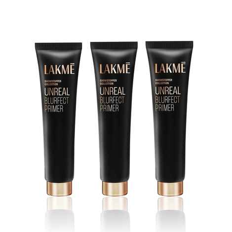 Buy Lakme Unreal Blurfect Primer | Mattifies & Blurs Pores | 10 ml (Pack of 3) - Purplle