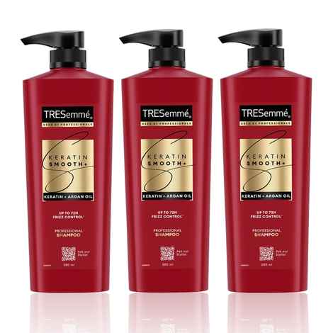 Buy TRESemme Keratin Smooth Shampoo (580 ml) (Pack of 3) - Purplle