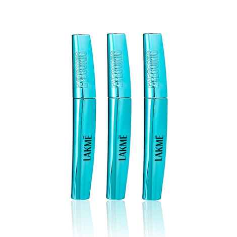 Buy Lakme 9 to 5 Eyeconic Curling Mascara Smudgeproof Waterproof lasts upto 24 Hrs - Black (9 ml) (Pack of 3) - Purplle