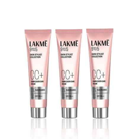 Buy Lakme 9 to 5 Complexion Care Face Cream | Enhances Glow | Tinted Moisturiser | Beige | 30 gm (Pack of 3) - Purplle
