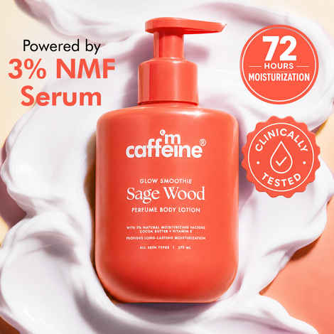 Buy mCaffeine Glow Smoothie Sage Wood Perfume Body Lotion (275 ml) - Purplle