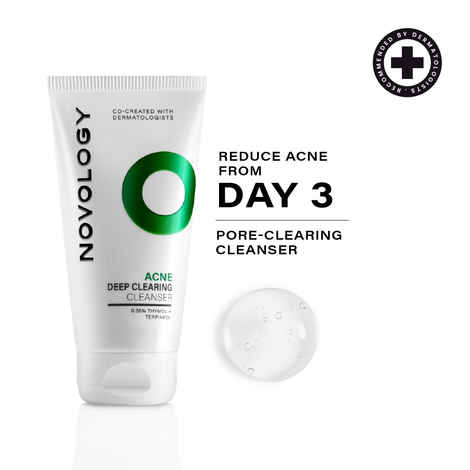 Buy Novology Acne Clearing Cleanser for Acne, Whiteheads and Blackheads|Suitable for Sensitive Skin|(150 gm) - Purplle