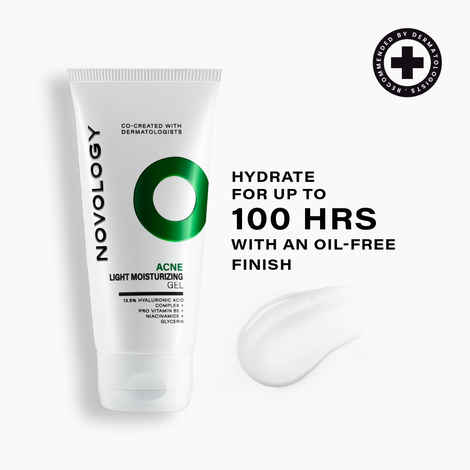 Buy Novology Acne Light Moisturizing Gel for Oily, Acne Prone Skin | Upto 100 hours of Hydration| (50 gm) - Purplle