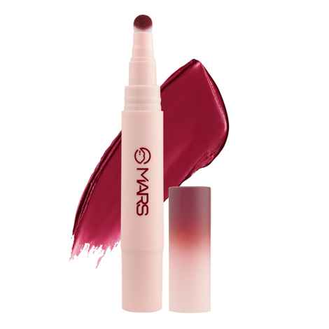 Buy MARS Lip Fuzz Blurring Mousse Cream with Cushion Tip Applicator | Paraben-Free | Air-Soft Matte Lipstick | Blurred Finish | One Swipe High Color Payoff | (05-VELVET RUSH) (3 ml) - Purplle