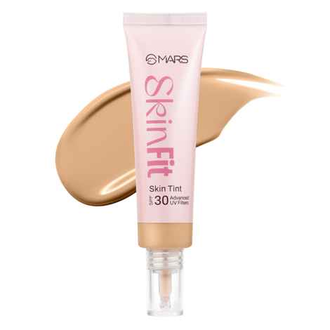 Buy MARS Skinfit Skin Tint Foundation with SPF 30 | Lightweight & Soft Glow with Hyaluronic Acid | Buildable Coverage | Demi Matte Finish | Everyday Hydrating | (07-SAND) (30 ml ) - Purplle