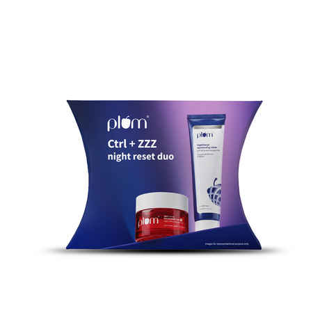 Buy Plum CTRL + ZZZ Night Reset serum & Moisturizer Duo (20 ml) - Purplle
