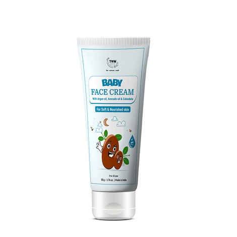 Buy TNW The Natural Wash Moisturizing Baby Face Cream for Soft Skin | Baby Face Cream with Natural Ingredients | Suitable for 0-10 years - 50 gm - Purplle