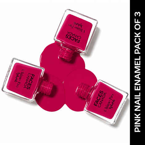 Buy FACES CANADA Ultime Pro Splash Nail Enamel Combo Of 3 - Pink Flemenco 21 (8 ml x 3) | Glossy Finish | Long Lasting | Quick Drying | High Shine | Pack of 3 - Purplle