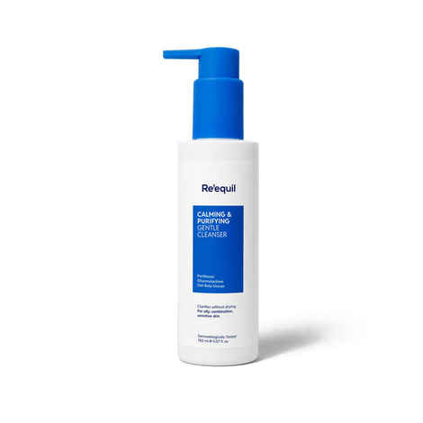 Buy Re'equil Calming & Purifying Gentle Cleanser | For oily, combination, sensitive skin | Clears oil, sweat & makeup | Creamy formula | No irritation, no dryness (150 ml) - Purplle