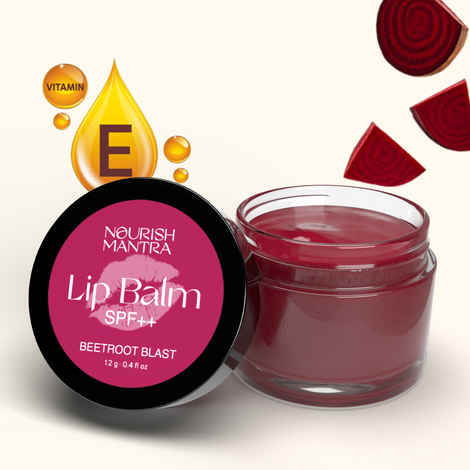 Buy Nourish Mantra Beetroot Blast Lip Balm with SPF & Olive Oil for Soft & Moisturized Lips - 12 gm - Purplle