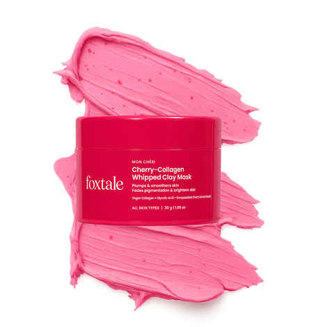 Buy Foxtale Cherry-Collagen Whipped Clay Mask | Plumps, Firms, & Hydrates | (30 gm) - Purplle