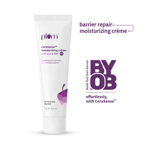 Buy Plum CeraSense barrier repair face cream with ceramides & peptides for dry, sensitive skin (7 gm) - Purplle