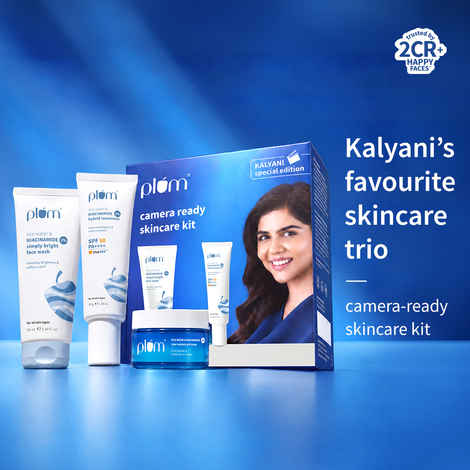 Buy Plum Camera Ready Skincare Kit | Face wash (50 ml) , Moisturizer (25 gm) , Sunscreen (30 gm) (105 gm) - Purplle