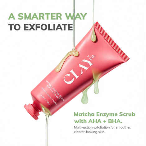 Buy ClayCo Matcha Enzyme Scrub with AHA & BHA (45 gm) - Purplle