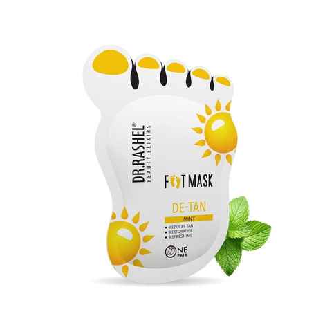 Buy DR RASHEL BEAUTY ELIXIRS FOOT MASK DE TAN 1 pc - Purplle