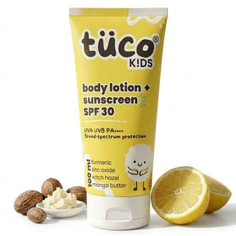 Buy Tuco Kids SPF 30 Sunscreen Lotion - Body & Face, PA++++, (100 ml) - Purplle