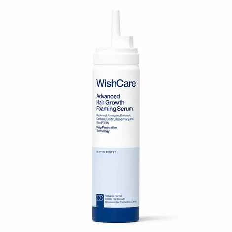 Buy WishCare Advanced Hair Growth Foaming Serum |Dermat Tested|Redensyl, Anagain, Biotin,Keratin & Rice PDRN (50 gm) - Purplle