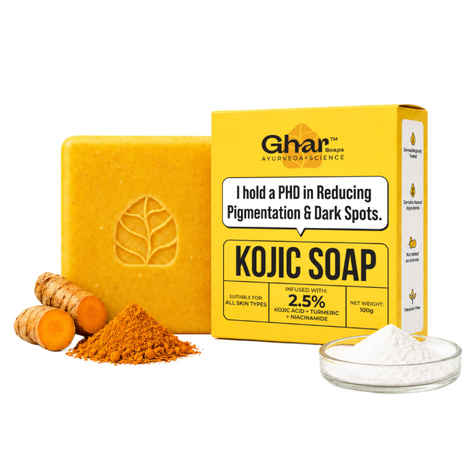 Buy Ghar Soaps Kojic Acid Soap with Niacinamide for Pigmentation & Dark Spot 100 gm x 1 Pack (100 gm) - Purplle