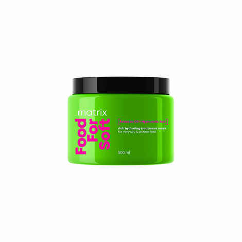 Buy Matrix Food For Soft Rich Hydrating Professional Treatment Mask | 5x More Hydration | 3 Days of Softness | with Avocado Oil & Hyaluronic Acid (500 ml) - Purplle