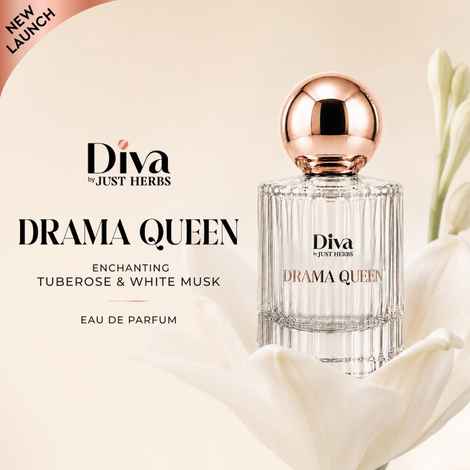 Buy Just Herbs Diva Drama Queen Eau De Parfum | Fresh Long-Lasting Perfume for Women Eau de Parfum (For Women) (30 ml) - Purplle