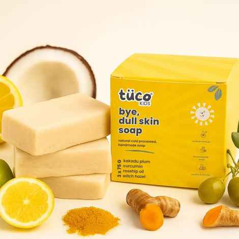 Buy Tuco Kids Dull Skin Soap - Turmeric, Shea Butter & Coconut Oil, (75 gm) - Purplle