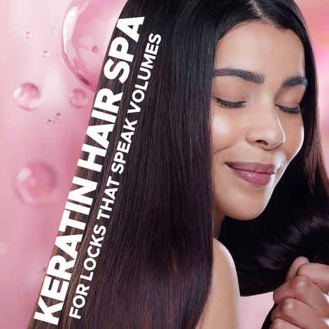 Buy Hilary Rhoda Keratin Hair Spa | Deep Conditioning For Dry, Frizzy & Damaged Hair | Total Hair Repair | Strengthening & Smoothing Hair |Keratin Smoothening |At-Home Hair Spa Treatment - (500 ml) - Purplle
