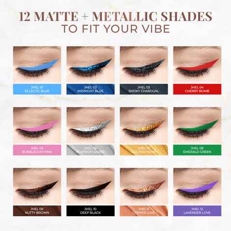Buy Just Herbs Deep Black Eyeliner - Smudgeproof & Waterproof (2 ml) - Purplle