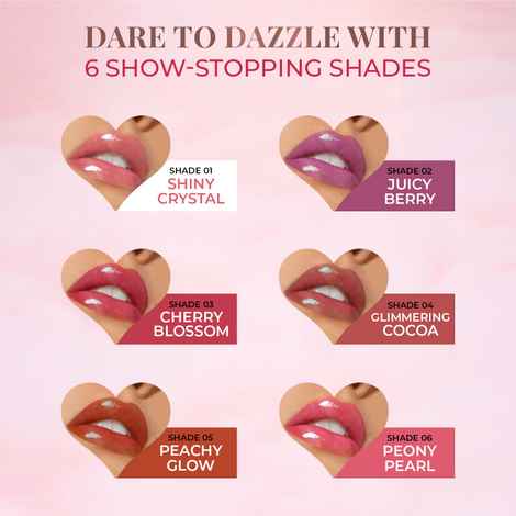 Buy Just Herbs Serum Infused Lip Gloss for Women, Lighweight Non-Sticky High Glossy Moisturizing and Hydrating Lip Gloss (Glimmery Cocoa) (3 ml) - Purplle