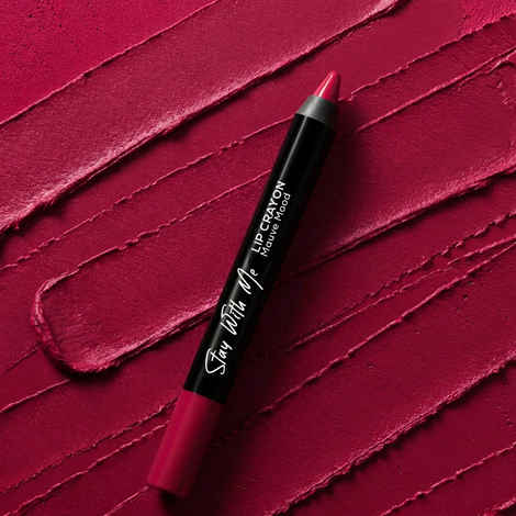 Buy Renee Stay With Me Matte Lip Crayon | Waterproof, Smudge-Proof & Long-Lasting Up To 12 Hours | Bold Pigment, Easy Glide, Precise Application | Non-Drying Formula With Vitamin E- Mauve Mood | (3.5 gm) - Purplle