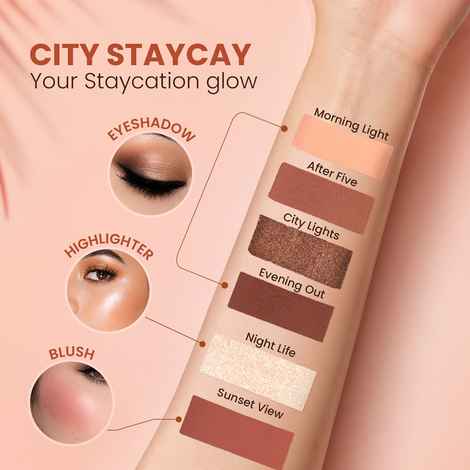 Buy Swiss Beauty Take Me Anywhere Makeup Kit | Compact & Travel-Friendly - City Staycay (11 gm) - Purplle