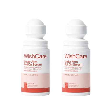 Buy WishCare Underarm Roll On Serum - For Lightening, Pigmentation & Odor Control - Vanilla - Pack of 2 - Purplle