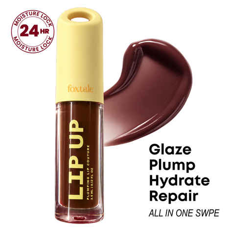 Buy Foxtale Plumping Ceramide Lip Balm for Hydrated & Smooth Lips with Gloss Finish, Cacoa (3.5 ml) - Purplle