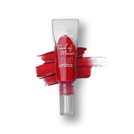 Buy Hilary Rhoda Touch Of Mousse Lipstick | Matte Finish & Long Lasting | Infused with Vitamin E | Weightless & Liquid Lipstick with Mousse Finish | Smudge & Water Proof | Vegan -(Hot Red - Shade 16) (5 ml) - Purplle