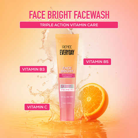 Buy Renee Everyday Face Bright Daily Skincare Kit With Face Wash, Face Scrub, Serum In Cream & Sunscreen (4 pc) - Purplle