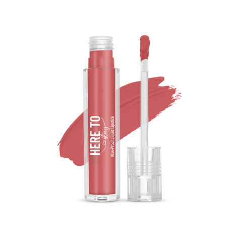 Buy Vayam Ayurveda Select Here To Stay Liquid Matte Lipstick with Kiss-Proof Formula | Infused with Vitamin E , Delicate Pink - (3 ml) (TEST SKU CODE) - Purplle