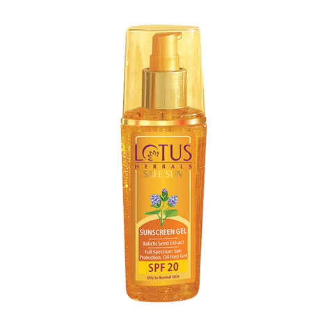 Buy Lotus Herbals Sunscreen Gel SPF-20 (100 g) - Purplle