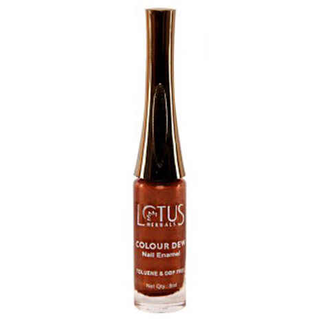 Buy Lotus Herbals Color Dew Nail Enamel Copper Gold 973 (7 ml) - Purplle
