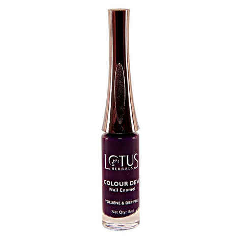 Buy Lotus Herbals Color Dew Nail Enamel Plum Delight 87 (7 ml) - Purplle
