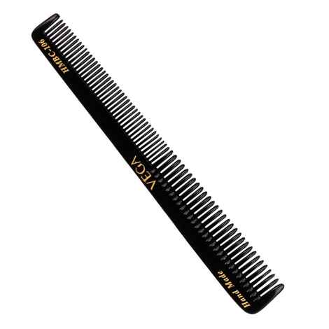 Buy Vega General Grooming Hair Comb, (India's No.1* Hair Comb Brand)For Men and Women Black,Handmade, (HMBC-106) - Purplle