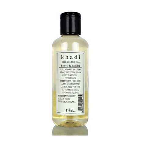 Buy Khadi Herbal Shampoo With Vanila and Honey 210 ml - Purplle
