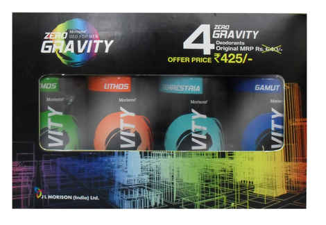 Buy Zero Gravity Deodorants (Pack of 4) - Purplle