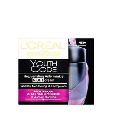 Buy L'Oreal Paris Youth Code Rejuvenating Anti- Wrinkle Night Cream (50 g) - Purplle