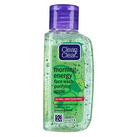 Buy Clean & Clear Morning Energy Purifying Apple Face Wash (50 ml) - Purplle