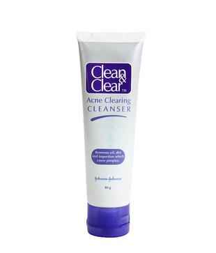Buy Clean Clear Acne Clearing Cleanser 100 Gm - Purplle