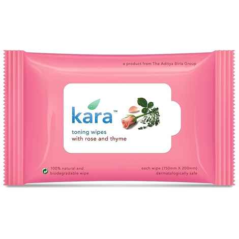 Buy Kara Rose and Thyme Toning Wipes - Pack of 10 - Purplle