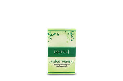 Buy Sattvik Organics Aloe Vera Soap (75 g) - Purplle