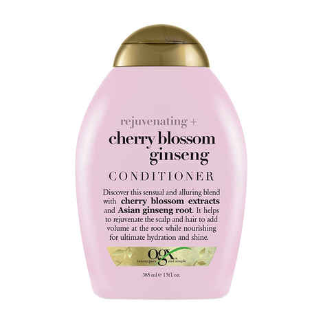 Buy OGX (Organix) Rejuvenating Cherry Blossom Ginseng Conditioner (385 ml) - Purplle